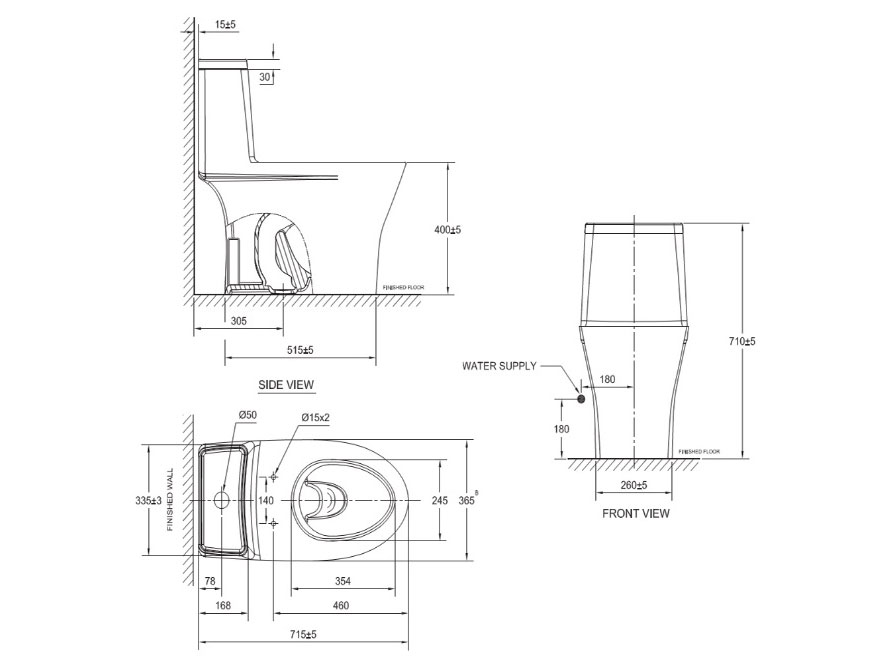 Bồn cầu 1 khối American Standard 