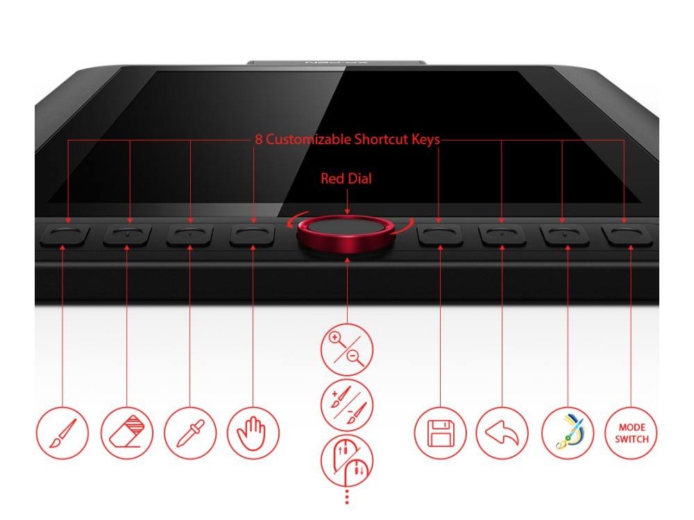 XP-Pen Artist 13.3 có độ phân giải cao, cho hình ảnh sắc nét