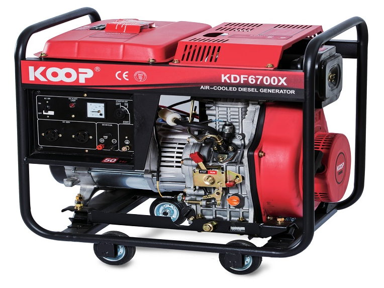 Máy phát điện chạy dầu 5KW Koop KDF6700X