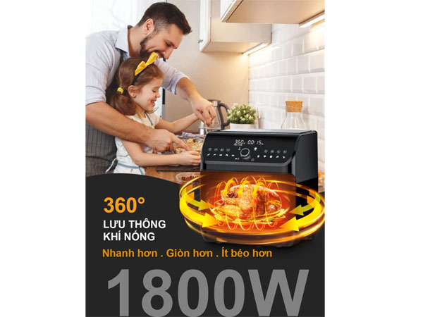 Công suất của nồi là 1800W