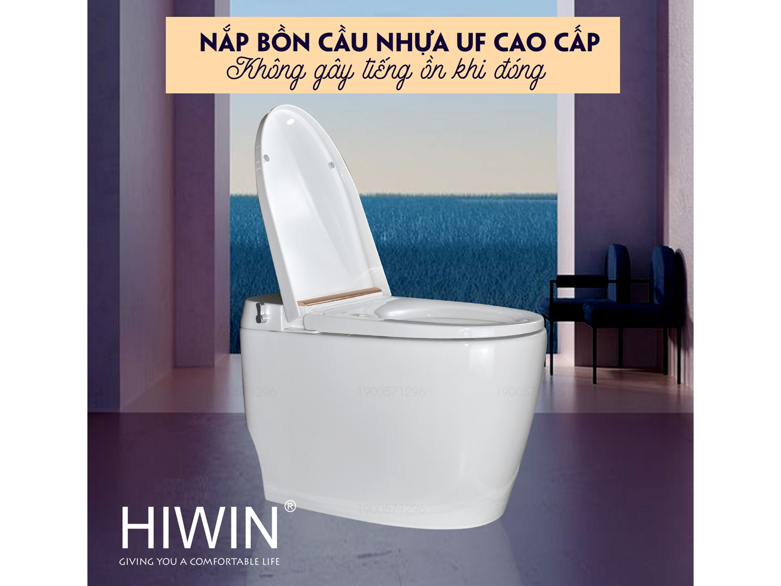 Bồn cầu két nước âm Hiwin MT-240