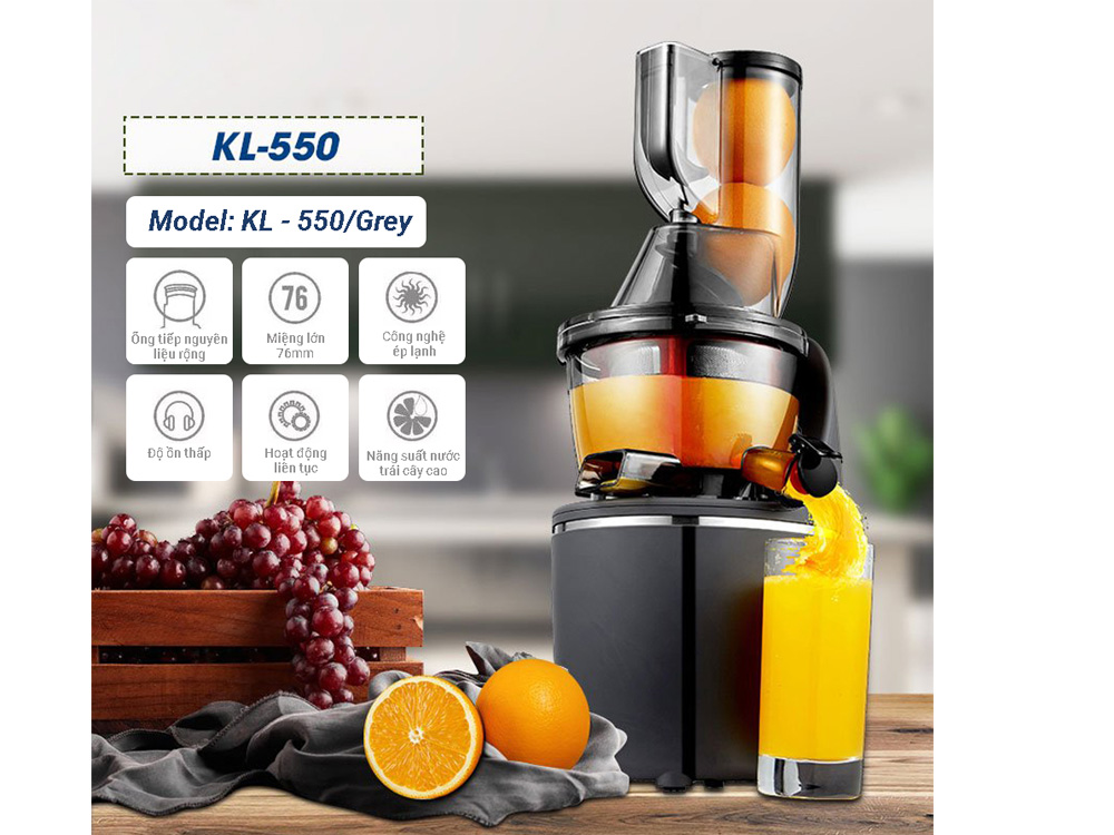 Đánh giá máy ép chậm Kalite KL-550