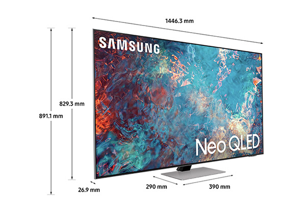 Kích thước Smart Tivi Neo QLED Samsung 4K 65 inch QA65QN85AAKXXV .