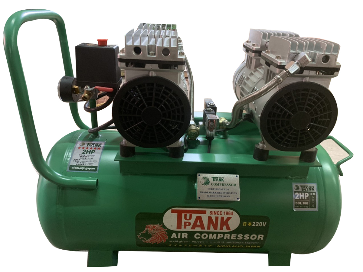 Máy nén khí không dầu TAK-50 (2HP, 50 lít)