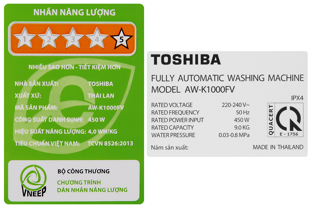 Máy giặt Toshiba 