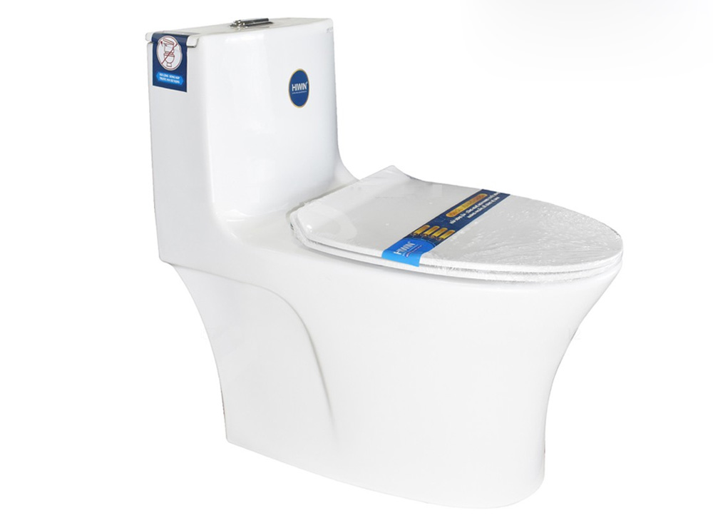 Bồn cầu sứ tráng men chống bám bẩn cao cấp Hiwin MT-2040