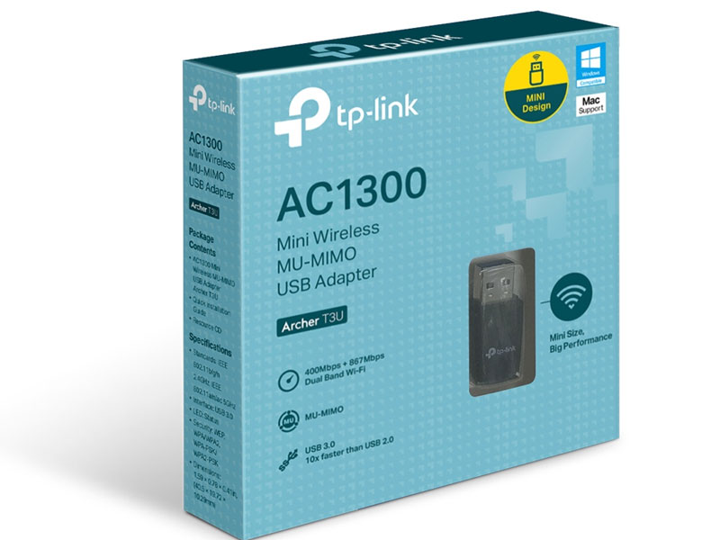 USB Wi-Fi MU-MIMO Mini AC1300