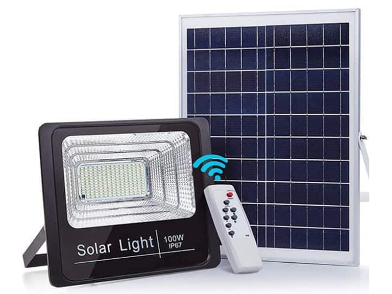 Hình ảnh đèn pha năng lượng mặt trời Sumosolar JM-T100 – TN07 (100W)
