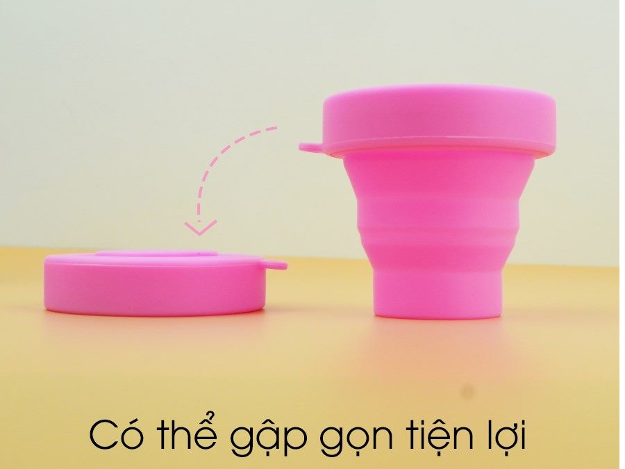 Cốc tiệt trùng gập gọn tiện lợi