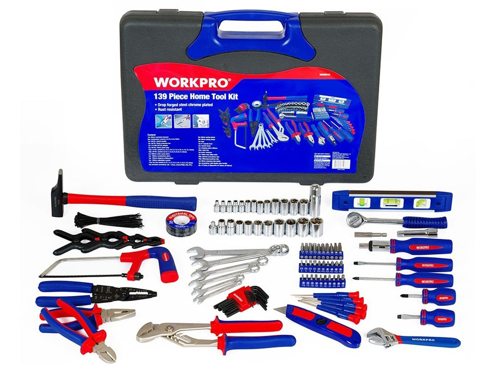 Bộ dụng cụ 139 chi tiết Workpro W00902