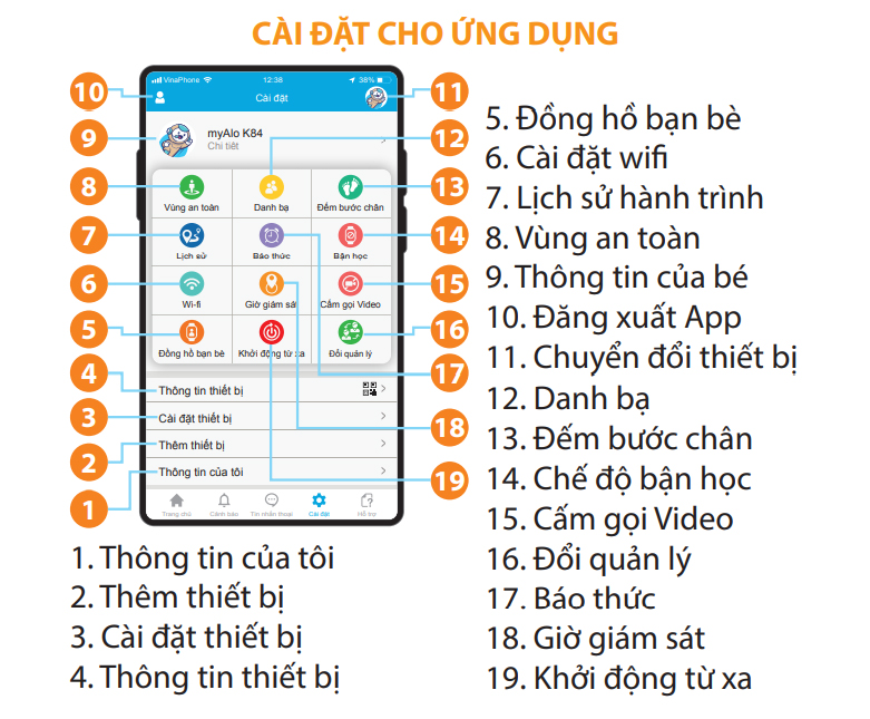 Cài đặt ứng dụng cho đồng hồ