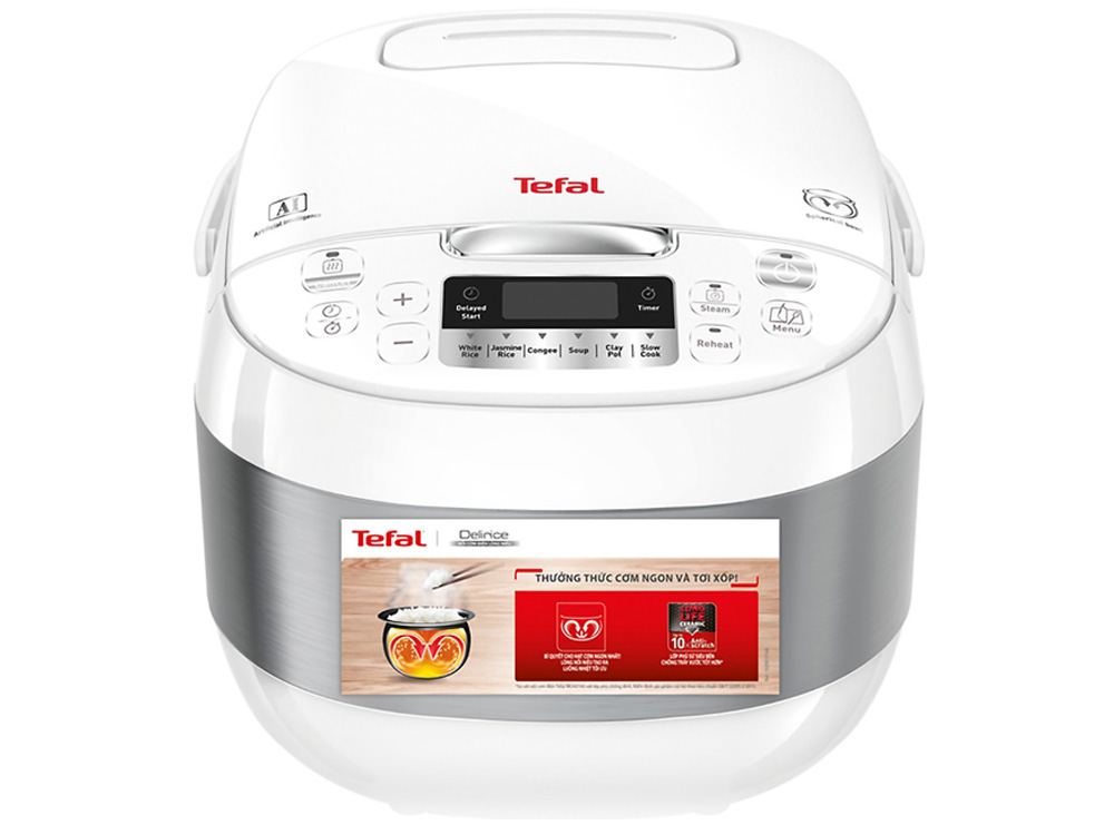 Nồi cơm điện Tefal RK752168 sở hữu thiết kế thon gọn, ấn tượng