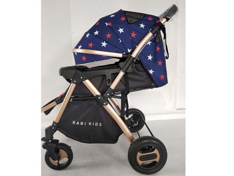 Hình ảnh xe đẩy trẻ em cao cấp 2 chiều 3 tư thế gấp Kabi Kids-Baby I