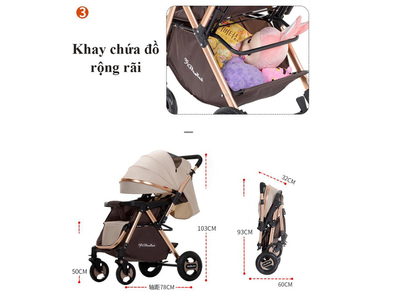 Khay chứa đồ rộng rãi