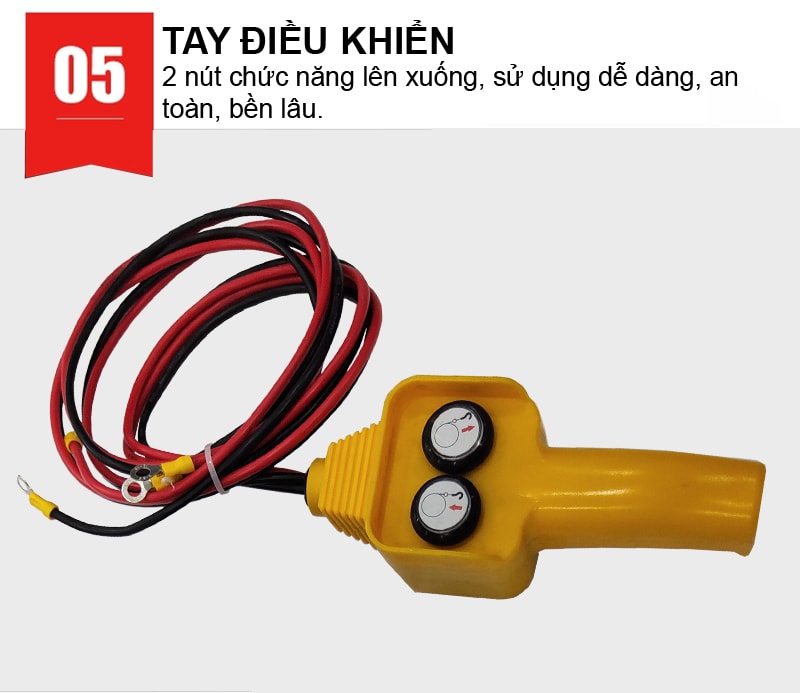 Tay cầm điều khiển tời điện