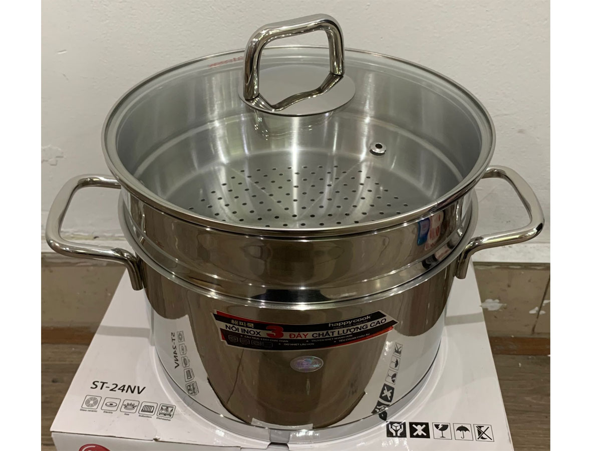 Bộ nồi xửng hấp Happy Cook
