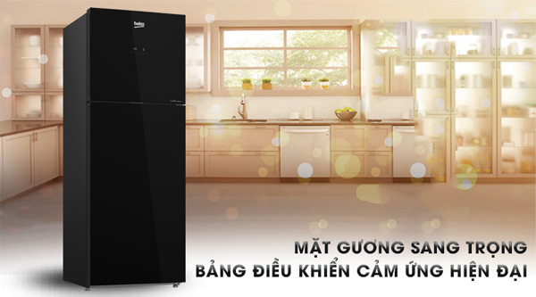 Tủ lạnh 2 cánh Beko Inverter 375 lít RDNT401E50VZGB