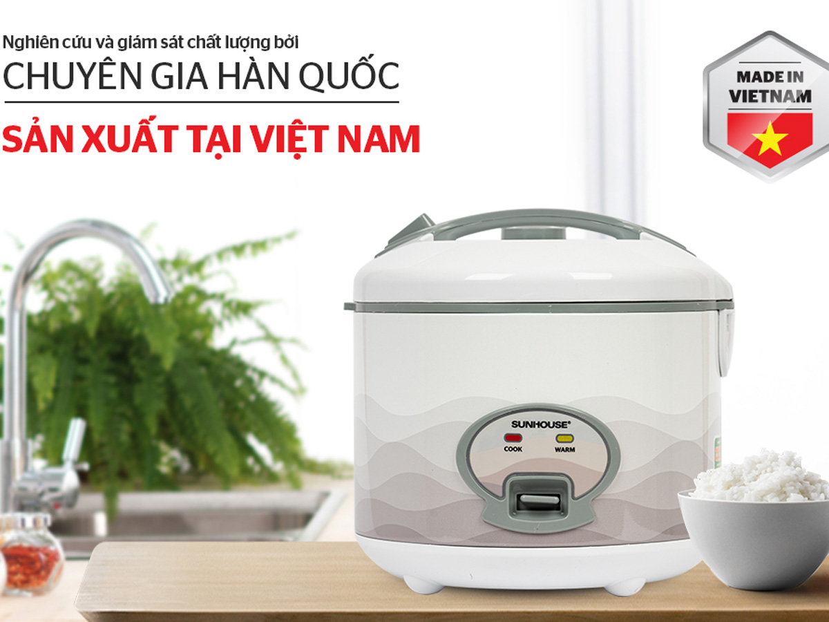 Đánh giá nồi cơm điện 1,8 lít Sunhouse SHD8602