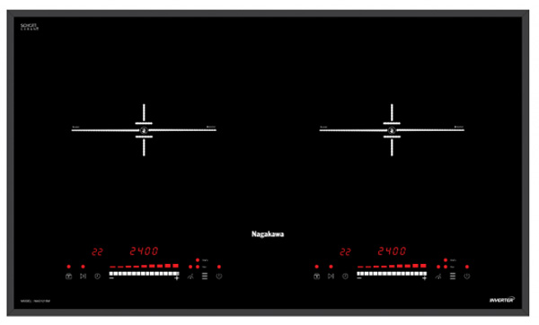 Hình ảnh bếp đôi điện từ Inverter Nagakawa NAG1215M 