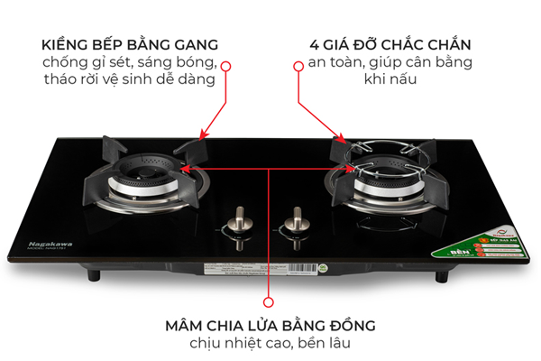 Bếp gas âm Nagakawa NAG1751