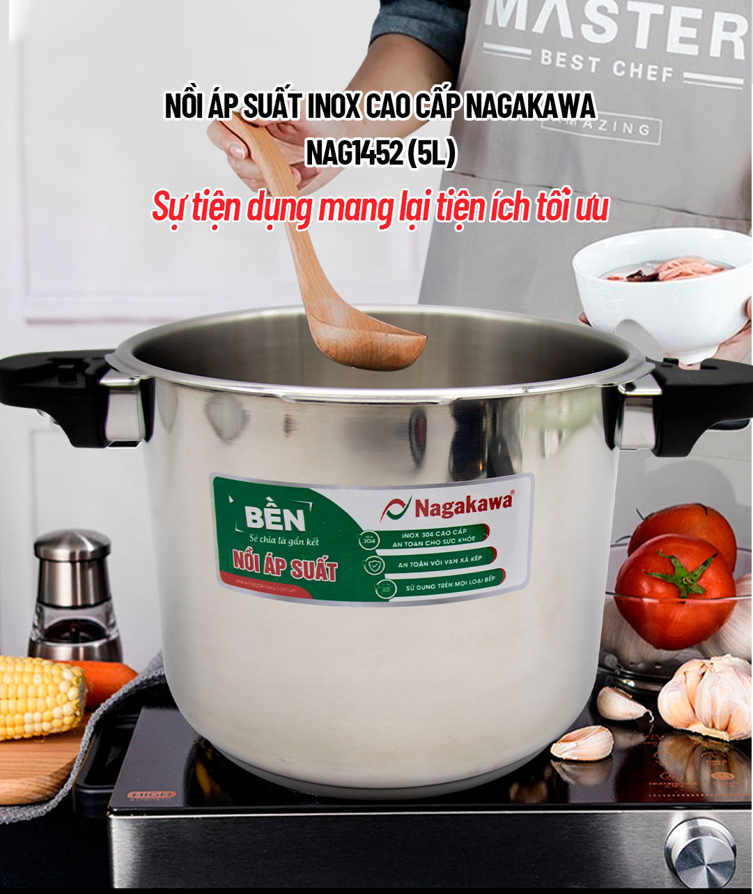nồi áp suất inox  