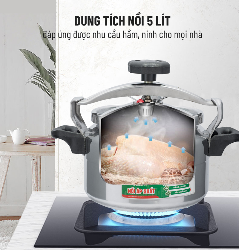 Dung tích nồi áp suất 5 lít