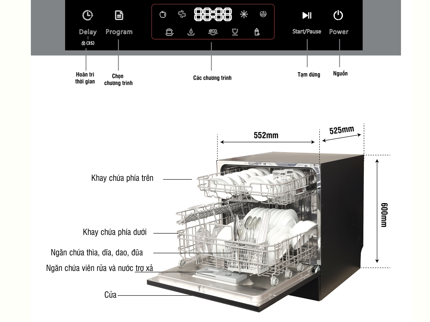 Máy rửa bát Kocher  