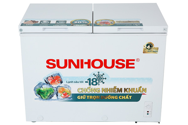 Tủ đông 2 ngăn 2 cánh Sunhouse SHR-F2362W2