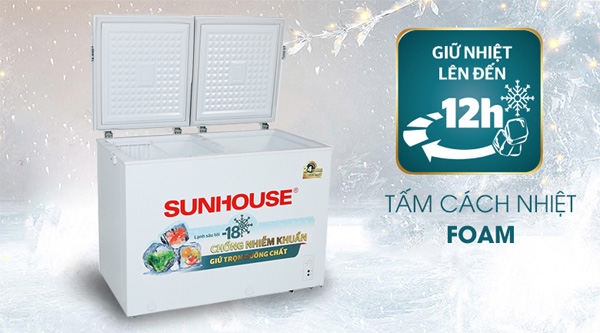 Tủ đông 2 ngăn 2 cánh Sunhouse SHR-F2272W2