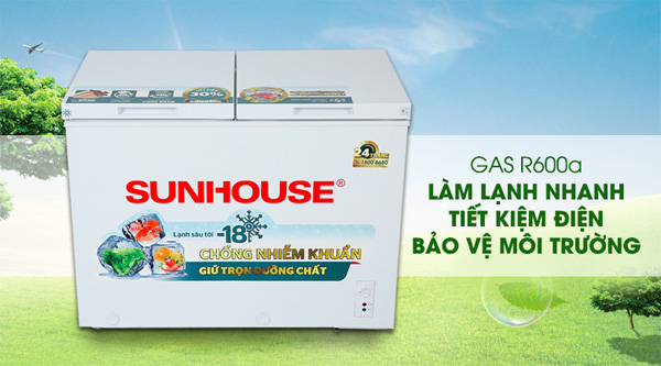 Tủ đông 2 ngăn 2 cánh Sunhouse SHR-F2272W2