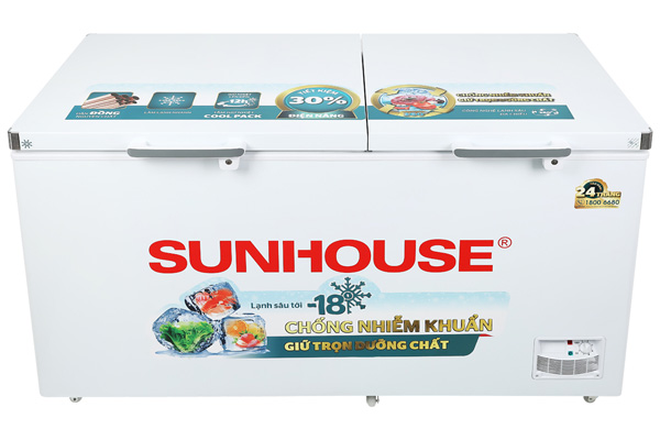 Tủ đông 2 ngăn 2 cánh Sunhouse SHR-F2572W2