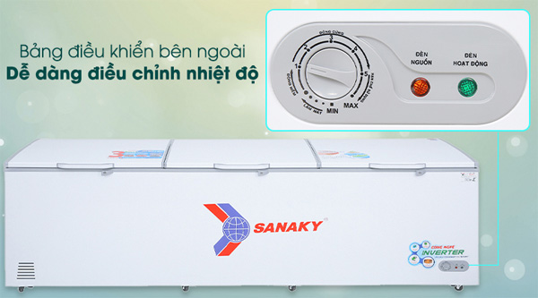 Sanaky VH 1399HY3 có bảng điều khiển bên ngoài