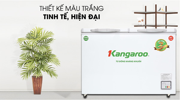 Tủ đông kháng khuẩn 2 ngăn 400 lít Kangaroo KG400NC2