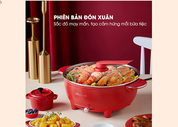 Nồi lẩu uyên ương Bear SUBE006