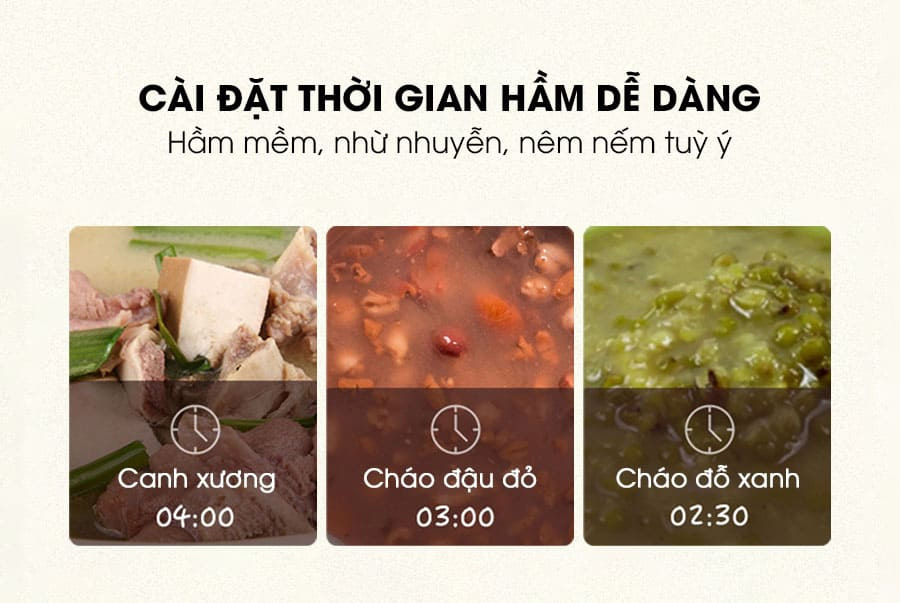 Cài đặt thời gian linh hoạt