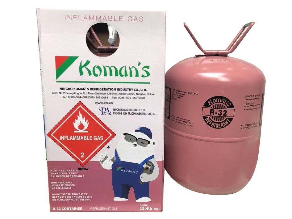 Gas lạnh Koman's R32 bình 7kg