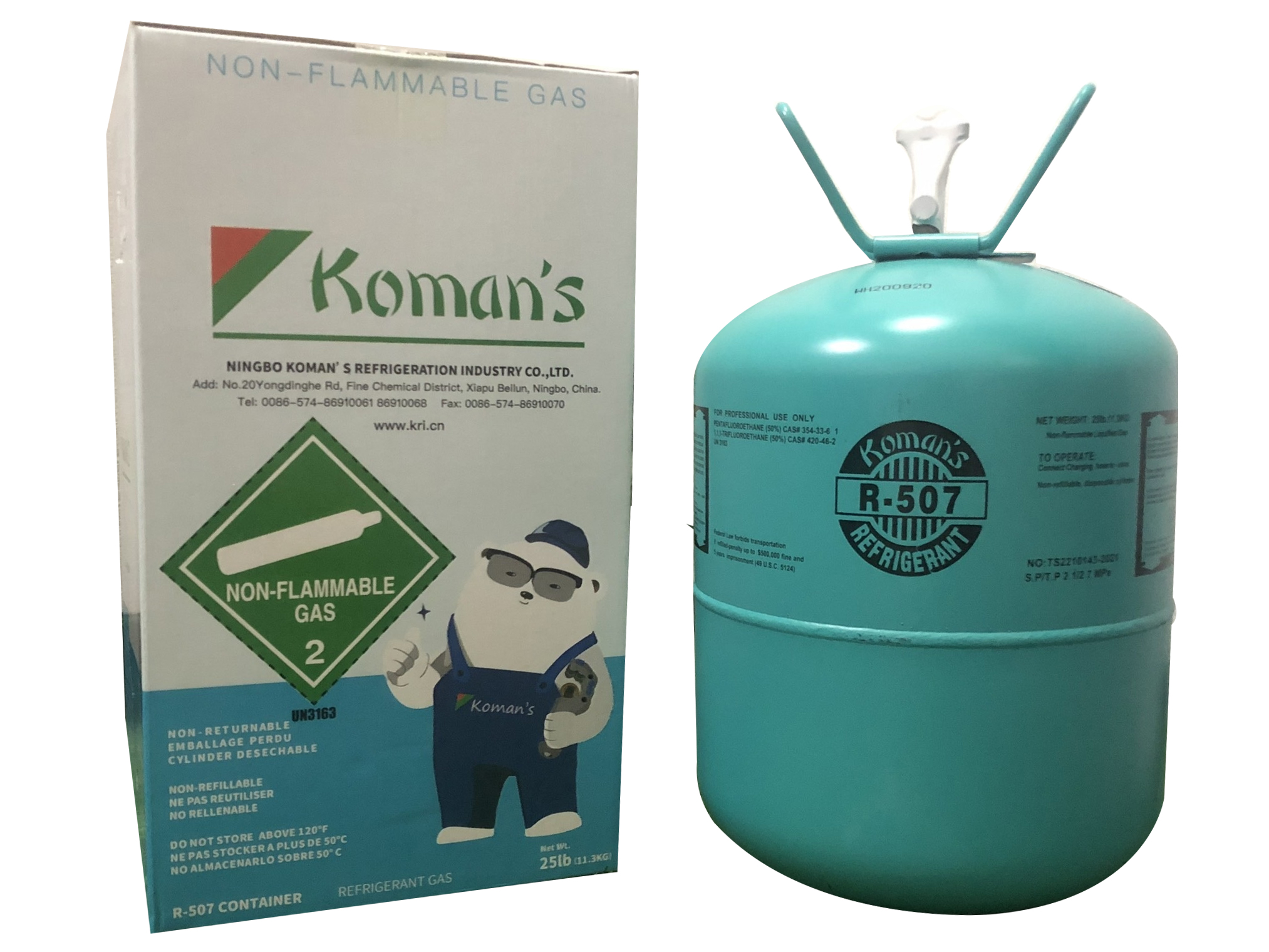 Gas lạnh Koman's R507A bình 11,3kg