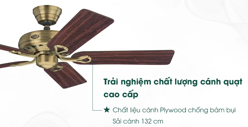 Cánh quạt có chiều dài sải là 132cm