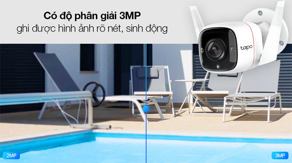 Camera an ninh ngoài trời Wifi TP-Link Tapo C310 3MP