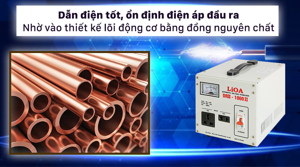 Lõi động cơ bằng đồng giúp dẫn điện tốt