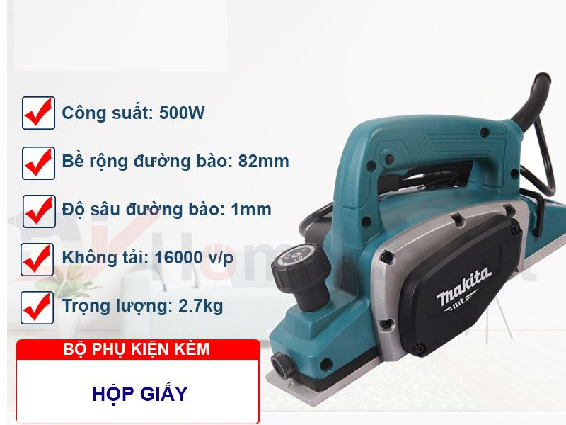 Ưu điểm của máy bào Makita thế hệ mới