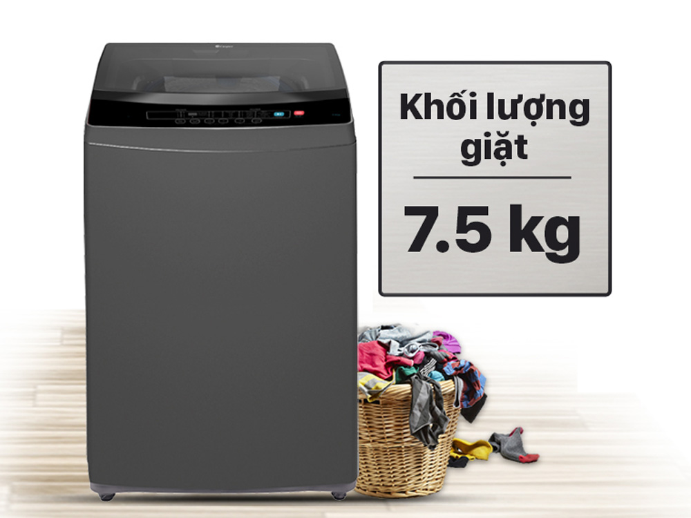 Khối lượng giặt là 7.5kg