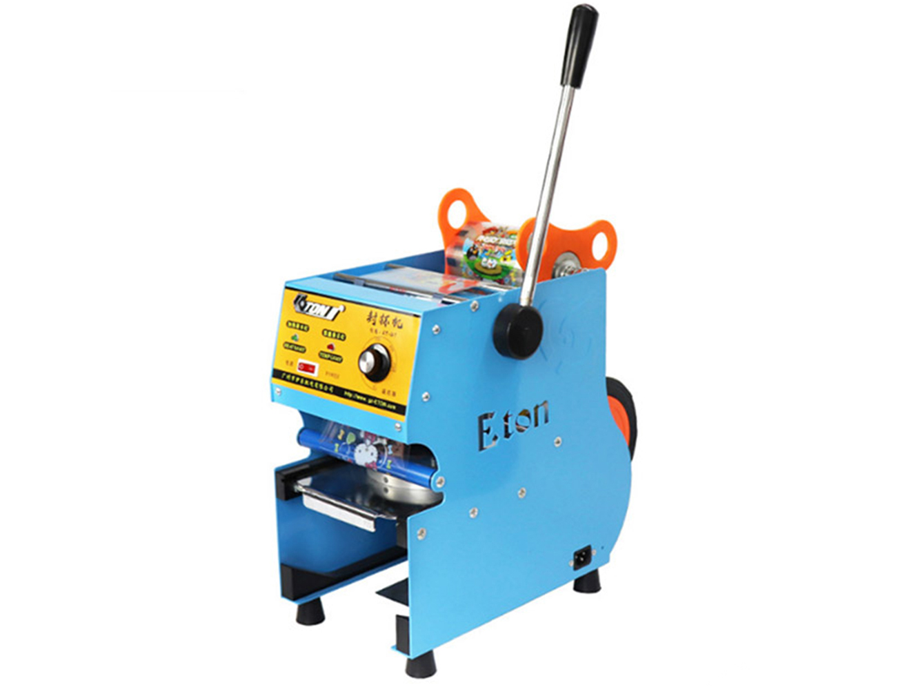 Máy dán miệng cốc  