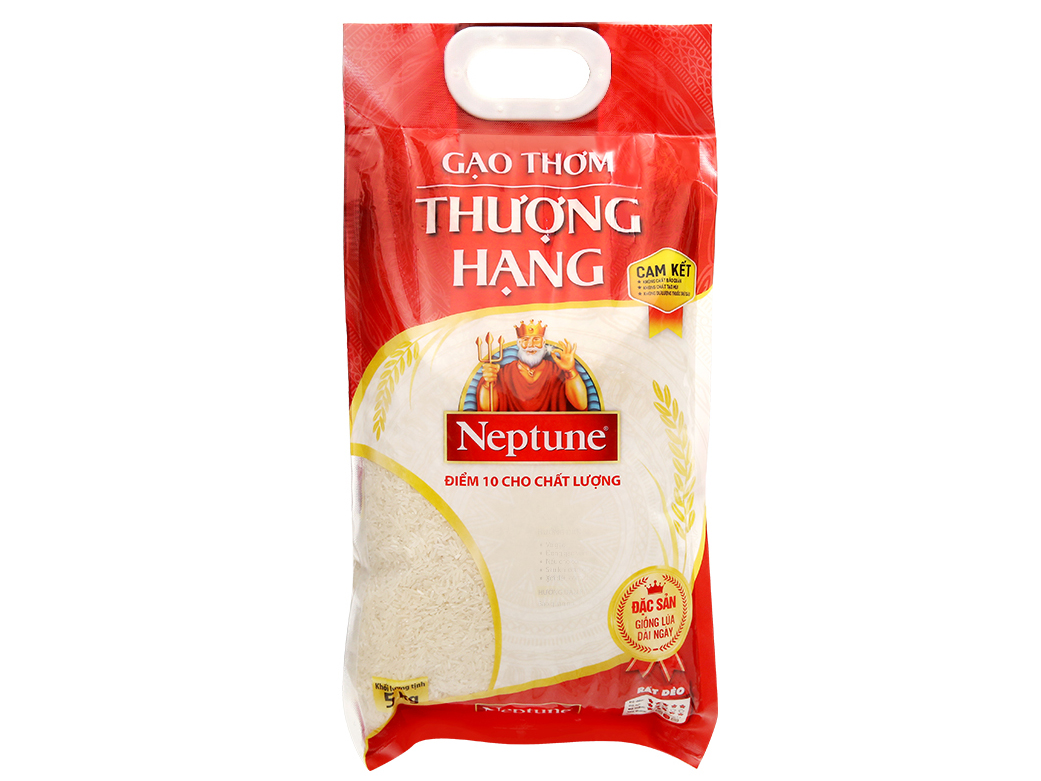 Gạo thơm thượng hạng Neptune túi 5kg
