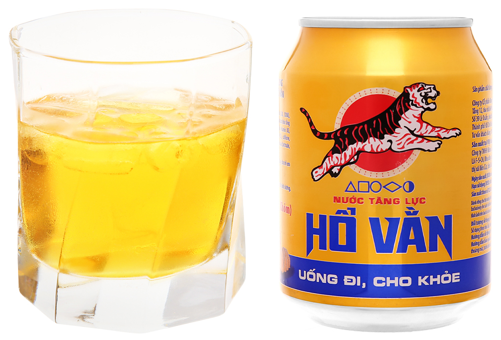 Nước tăng lực Hổ Vằn có màu vàng