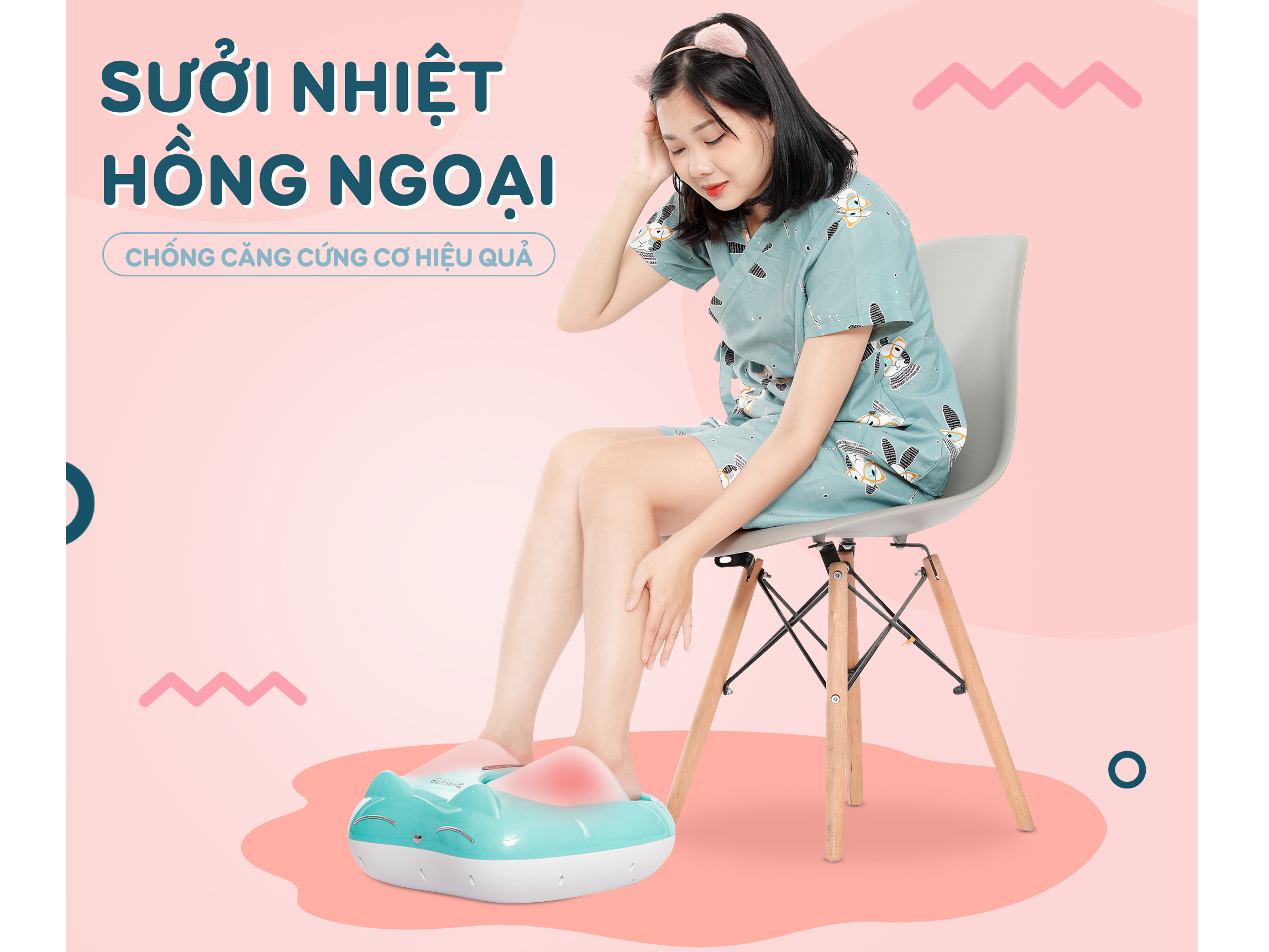 Máy massage chân sưởi nhiệt hồng ngoại