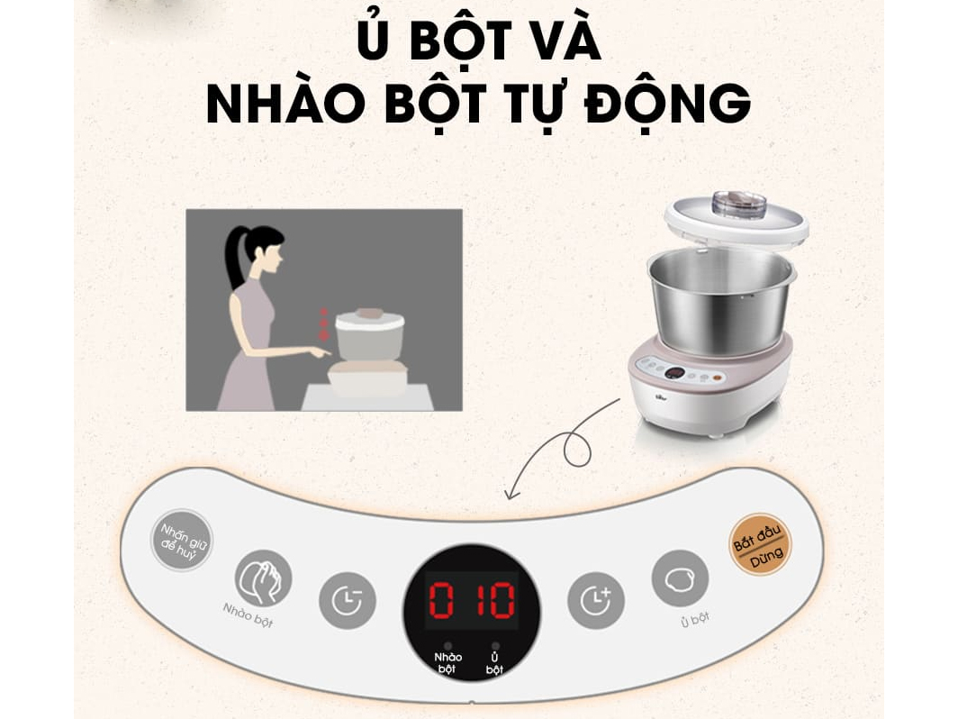 Máy ủ bột và nhào bột tự động