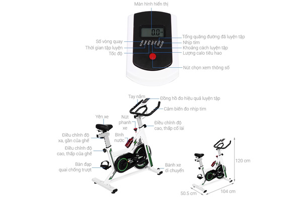 Xe đạp tập thể dục Spinbike MK282