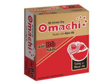 Thùng 30 gói mì Omachi xốt bò hầm (80gr/Gói)