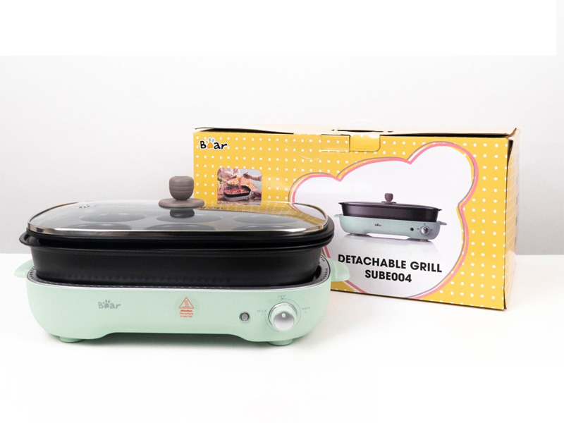 Nồi lẩu nướng đa năng 3 in 1 Bear SUBE004
